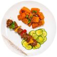 Beef Kebab with Baby Marrows and Butternut
