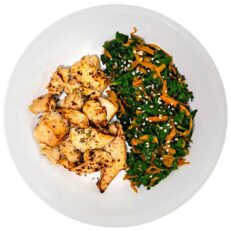 Garlic and Herb Chicken with Spinach