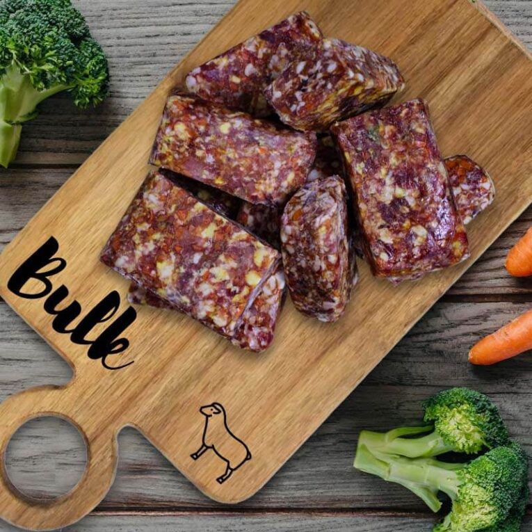 Raw Lamb Bulk Table Setting