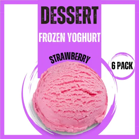 Strawberry Frozen Yoghurt – 6 Pack