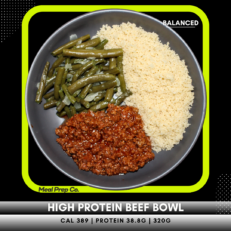 High Protein Beef Bowl