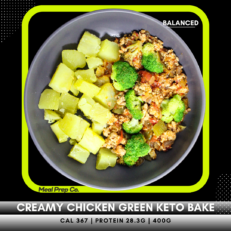 Creamy Chicken Green Keto Bake